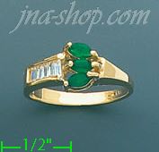 14K Gold Gemstone Ring