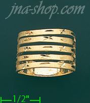 14K Gold Fancy CZ & Thumb Ring