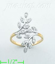 14K Gold Fancy CZ & Thumb Ring