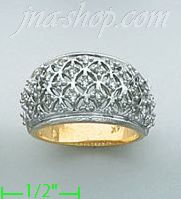 14K Gold Fancy CZ & Thumb Ring