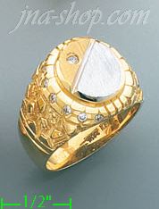 14K Gold Assorted Men's Ring