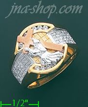 14K Gold CZ Ring