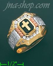 14K Gold CZ Ring