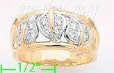 14K Gold Fancy CZ Sets Ring