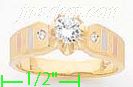 14K Gold Fancy CZ Sets Ring