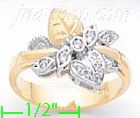 14K Gold Fancy CZ Sets Ring