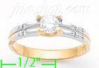 14K Gold Fancy CZ Sets Ring