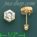 14K Gold Stud Earrings