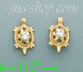 14K Gold Stud Earrings